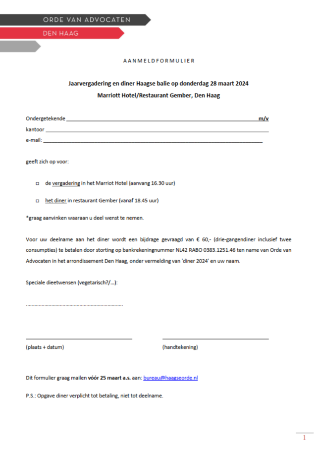 Aanmeldformulier